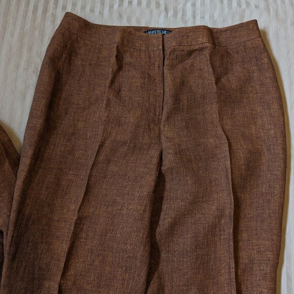 Lafayette 148 Designer Linen Pant Set - Jacket and Pants Size 12 - Picture 7 of 15